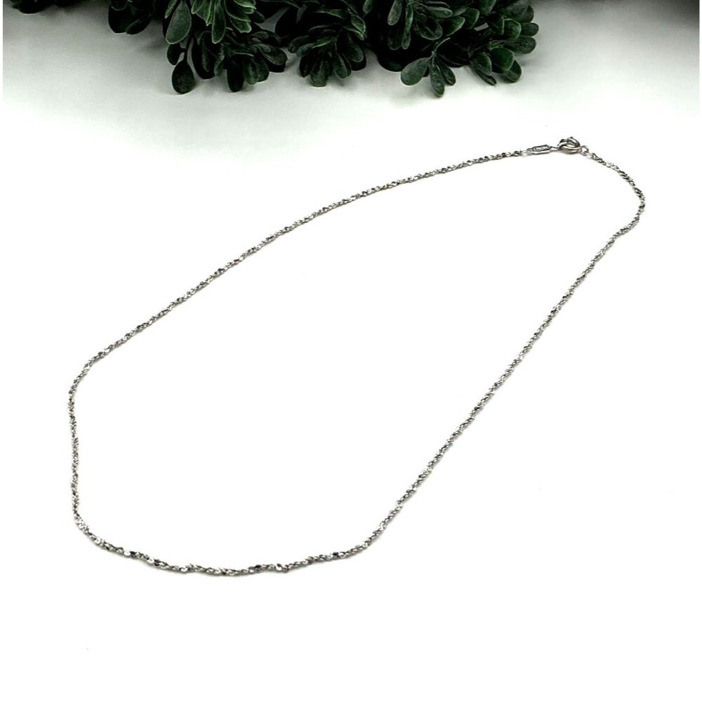 Monet Silver-Tone Twisted Rope Chain Necklace